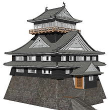 CG Himeji castle 1581 Hideyoshi hasiba