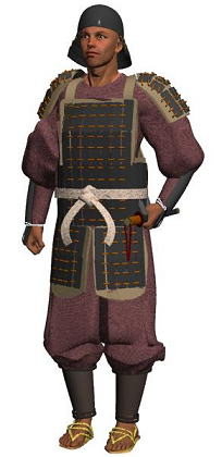 CG mennoukou (Leather and cloth armor)