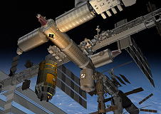 ISS国際宇宙船と補給船「こうのとり」ver2